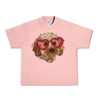 Salmon toy poodle with love glasses Urban Heavy Tee - RanaPortraitStore