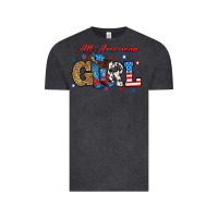 Vintage Black all american girl Vintage Tee - RanaPortraitStore