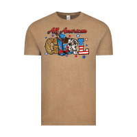 Vintage Coffee all american girl Vintage Tee - RanaPortraitStore