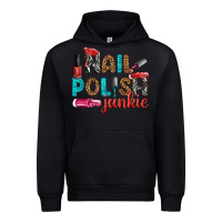 Black nail polish junkie bbs Urban Hoodie - BundleAndBundleShop