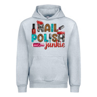Heather Grey nail polish junkie bbs Urban Hoodie - BundleAndBundleShop