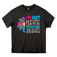 Asphalt im just here trusting jesus Heavy Core Tee - CowhideDigitalArt