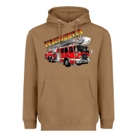 Toasted Coconut firefighter fire truck Heavyweight Hoodie - Artiststas