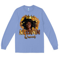 Colony Blue melanin queen Long Sleeve Tee - Zillion Design Studio