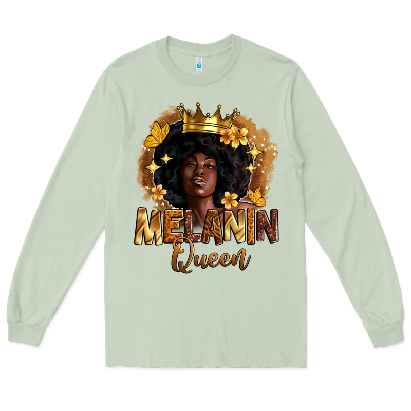 Melanin Queen Long Sleeve Tee by Zillion Design Studio | Teevron