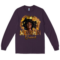 Plum melanin queen Long Sleeve Tee - Zillion Design Studio