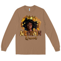 Toasted Coconut melanin queen Long Sleeve Tee - Zillion Design Studio