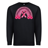 Black breast cancer rainbow Premium Sweatshirt - AdoDesignShop
