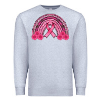 Heather Grey breast cancer rainbow Premium Sweatshirt - AdoDesignShop