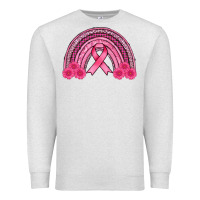 Oatmeal Heather breast cancer rainbow Premium Sweatshirt - AdoDesignShop