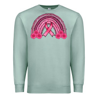Seafoam breast cancer rainbow Premium Sweatshirt - AdoDesignShop