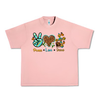 Salmon peace love jesus Urban Heavy Tee - texasbilliewilder