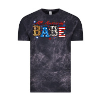 Cloud Black all american babe Vintage Tee - RanaPortraitStore