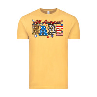 Vintage Mustard all american babe Vintage Tee - RanaPortraitStore