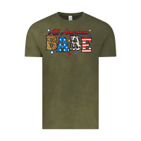 Vintage Olive all american babe Vintage Tee - RanaPortraitStore