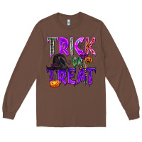 Chestnut Trick or Treat Long Sleeve Tee - texasbilliewilder