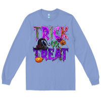 Colony Blue Trick or Treat Long Sleeve Tee - texasbilliewilder