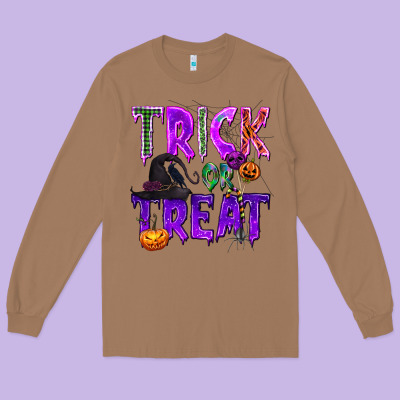 Trick Or Treat Long Sleeve Tee Designed By Texasbilliewilder
