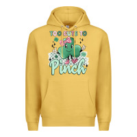 Antique Gold too cute to pinch Premium Hoodie - MaliasSmallBusiness