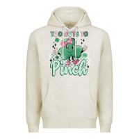 Oatmeal Heather too cute to pinch Premium Hoodie - MaliasSmallBusiness