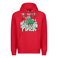 Red too cute to pinch Premium Hoodie - MaliasSmallBusiness