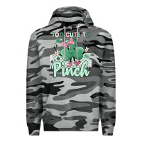 Slate Camo too cute to pinch Premium Hoodie - MaliasSmallBusiness
