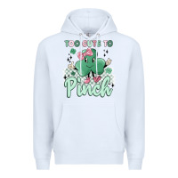 White too cute to pinch Premium Hoodie - MaliasSmallBusiness