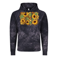 Cloud Black cactus leopard sunflower glitter background Vintage Hoodie - AdoDesignShop