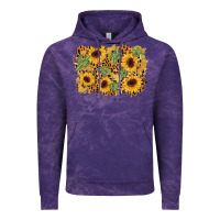 Cloud Purple cactus leopard sunflower glitter background Vintage Hoodie - AdoDesignShop