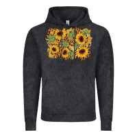 Vintage Black cactus leopard sunflower glitter background Vintage Hoodie - AdoDesignShop