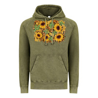 Vintage Olive cactus leopard sunflower glitter background Vintage Hoodie - AdoDesignShop