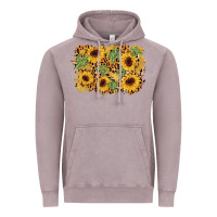 Vintage Zinc cactus leopard sunflower glitter background Vintage Hoodie - AdoDesignShop