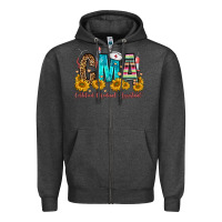Charcoal Heather cma certified medical assistant Zipper Hoodie - FaDigitalArtStudio