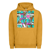 Pigment Peanut Butter love nail and polish with leopard seamless pattern bbs Urban Hoodie - BundleAndBundleShop