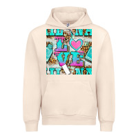 Sandshell love nail and polish with leopard seamless pattern bbs Urban Hoodie - BundleAndBundleShop