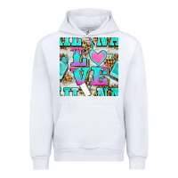 White love nail and polish with leopard seamless pattern bbs Urban Hoodie - BundleAndBundleShop