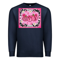 Navy breast cancer pumpkins Premium Sweatshirt - AdoDesignShop