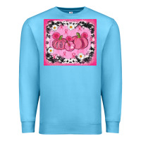Ocean Blue breast cancer pumpkins Premium Sweatshirt - AdoDesignShop