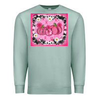 Seafoam breast cancer pumpkins Premium Sweatshirt - AdoDesignShop