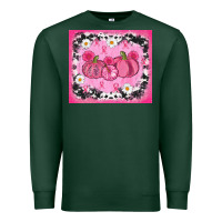 Sports Green breast cancer pumpkins Premium Sweatshirt - AdoDesignShop