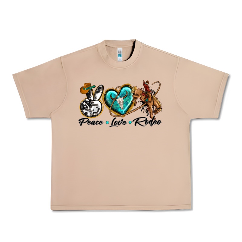 Peace Love Rodeo Urban Heavy Tee by texasbilliewilder | Teevron