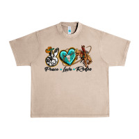 French Oak peace love rodeo Urban Heavy Tee - texasbilliewilder