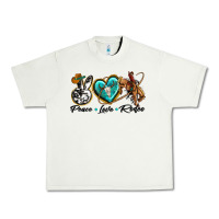 Pistachio peace love rodeo Urban Heavy Tee - texasbilliewilder