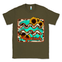 Army Green aquarius turquoise cowhide Classic Tee - RanaPortraitStore