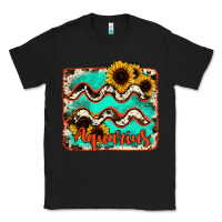 Black aquarius turquoise cowhide Classic Tee - RanaPortraitStore