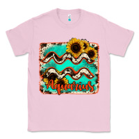 Bubblegum Pink aquarius turquoise cowhide Classic Tee - RanaPortraitStore