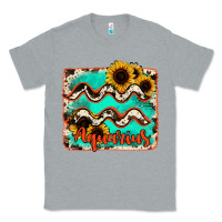 Heather Grey aquarius turquoise cowhide Classic Tee - RanaPortraitStore