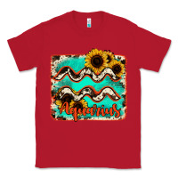 Red aquarius turquoise cowhide Classic Tee - RanaPortraitStore