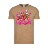 Vintage Coffee galentines afro girl sneakers Vintage Tee - RanaPortraitStore