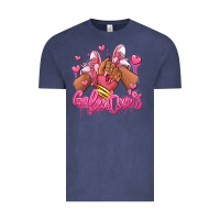Vintage Denim galentines afro girl sneakers Vintage Tee - RanaPortraitStore